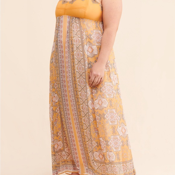 Plus size NWT Anthropologie boho maxi dress with adjustable spaghetti straps 20W - Picture 4 of 13